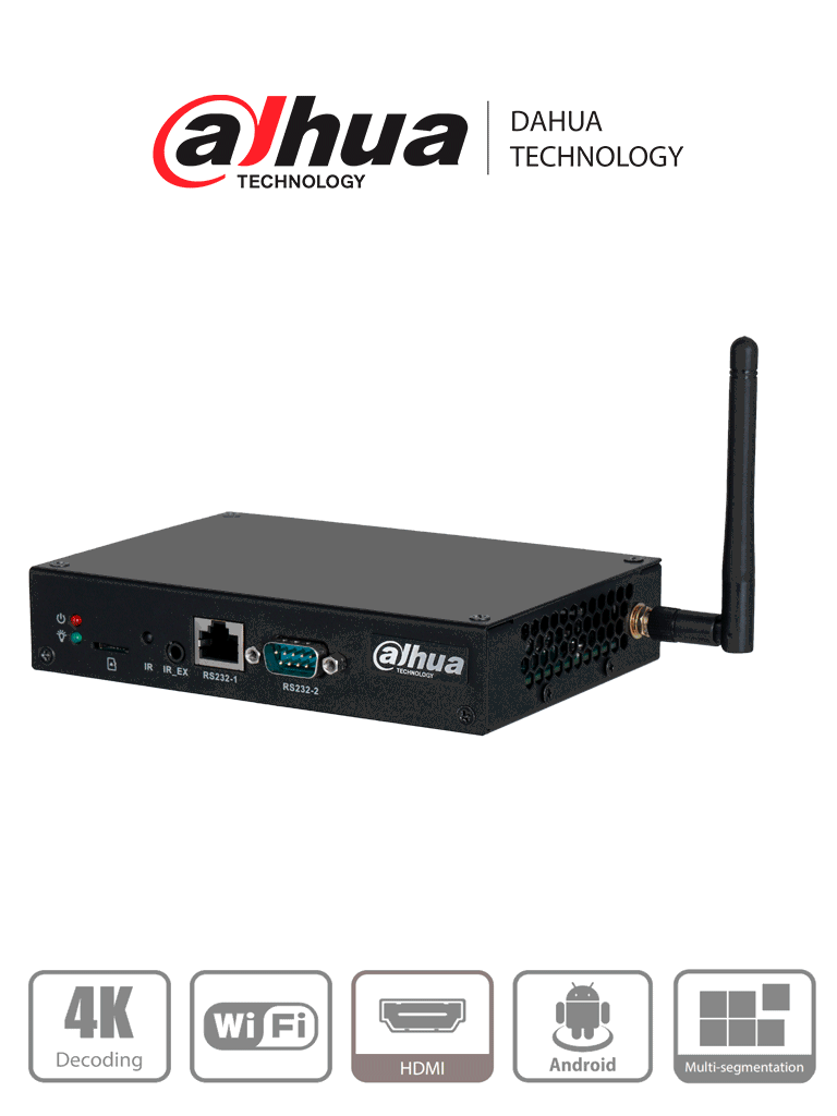 [DHI-DS04-AI400] DAHUA DHI-DS04-AI400 - Caja Multimedia para Publicidad/Señalización Digital/ Android/ Compatible con Software MPS para Administración/ Ethernet/solución ideal para integrarse con monitores, videowalls en entornos comerciales, retail, hoteles y más