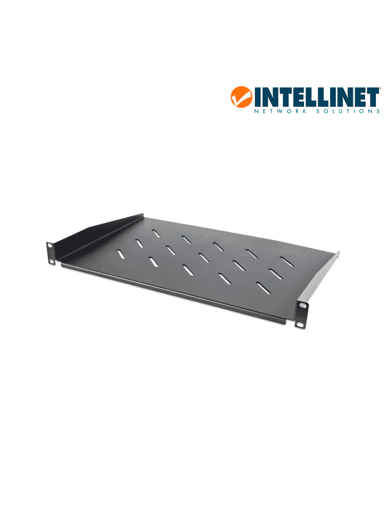 [714884] INTELLINET 714884 - Charola Rack 19", 1U, 30 cm de profundidad, ventilada, soporta hasta 25 kg