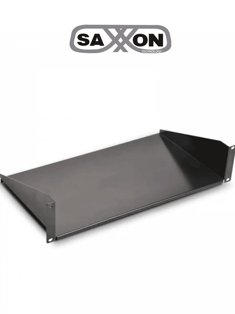 SAXXON BR10 - ​ Charola de Misceláneos de 25.4 cm x 19", 2UR, capacidad 22 Kg, para racks y gabinetes.