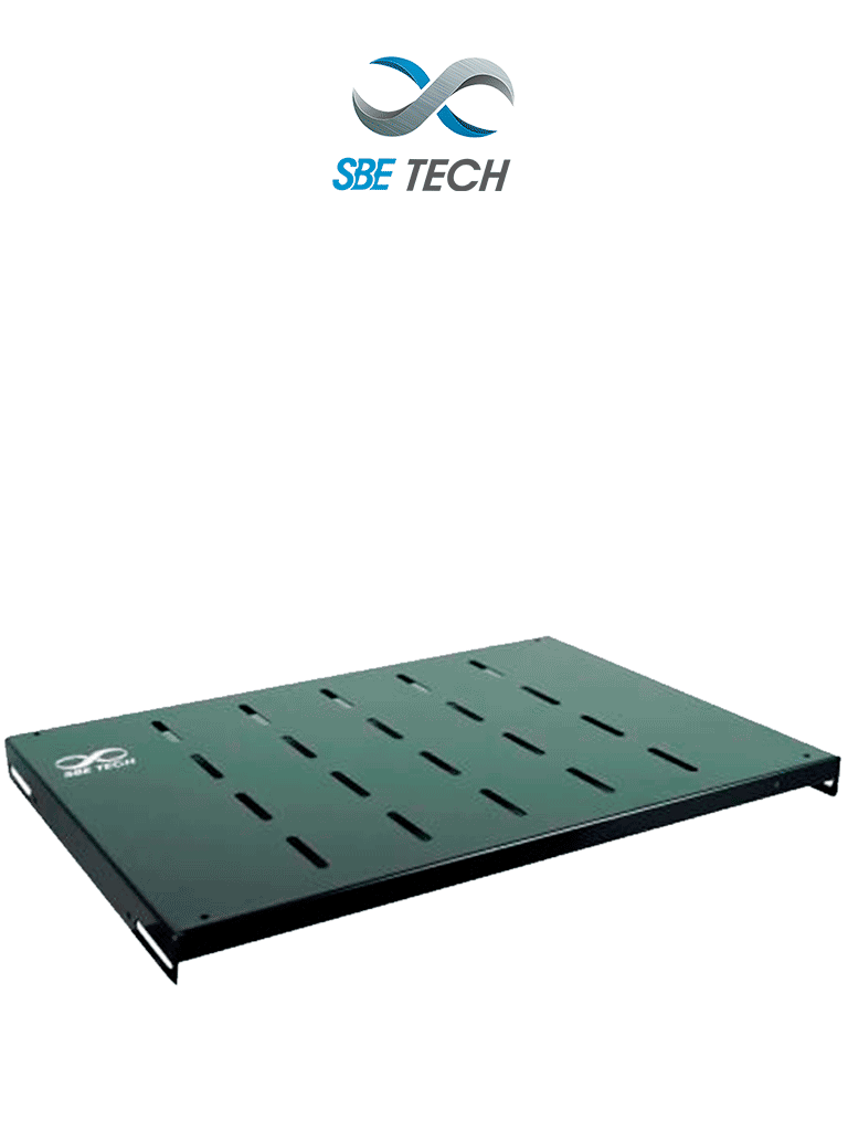 SBE TECH SBE-CF1915V - Charola fija ventilada para gabinete de 60 cm de profundidad x 19" (48.26 cm) 1 UR