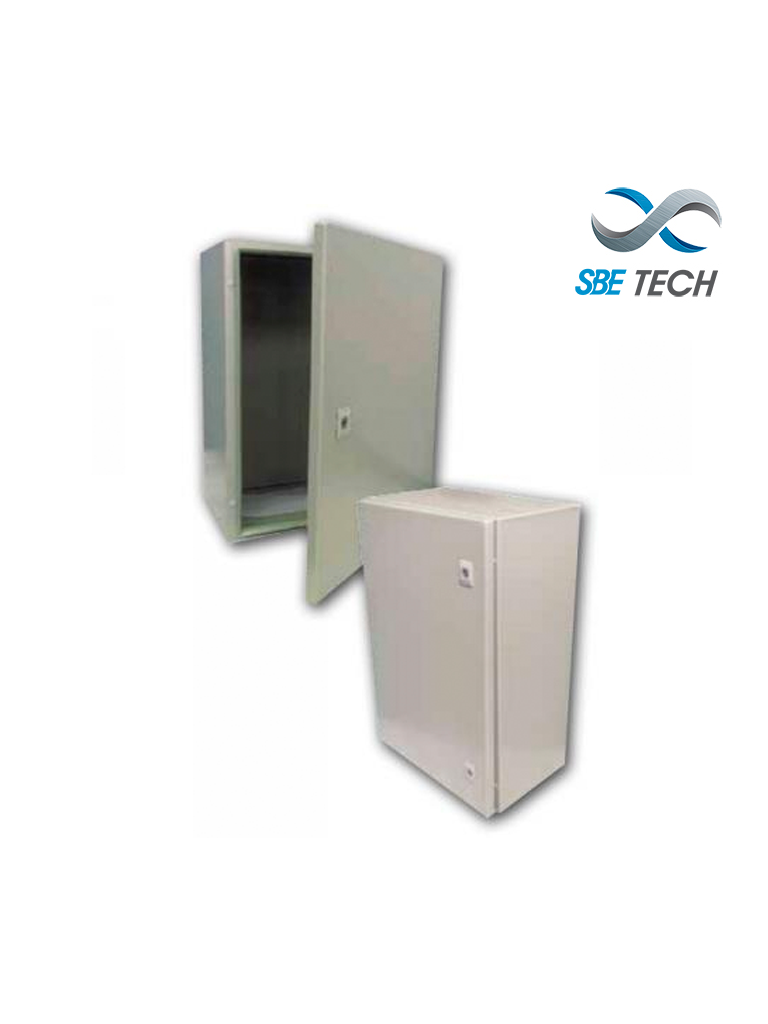 SBE TECH SBE-403020 - Gabinete metálico / Alto 40.0 cm/ Ancho 30.0 cm/ Profundidad 20.0 cm / grado IP 65 NEMA 4