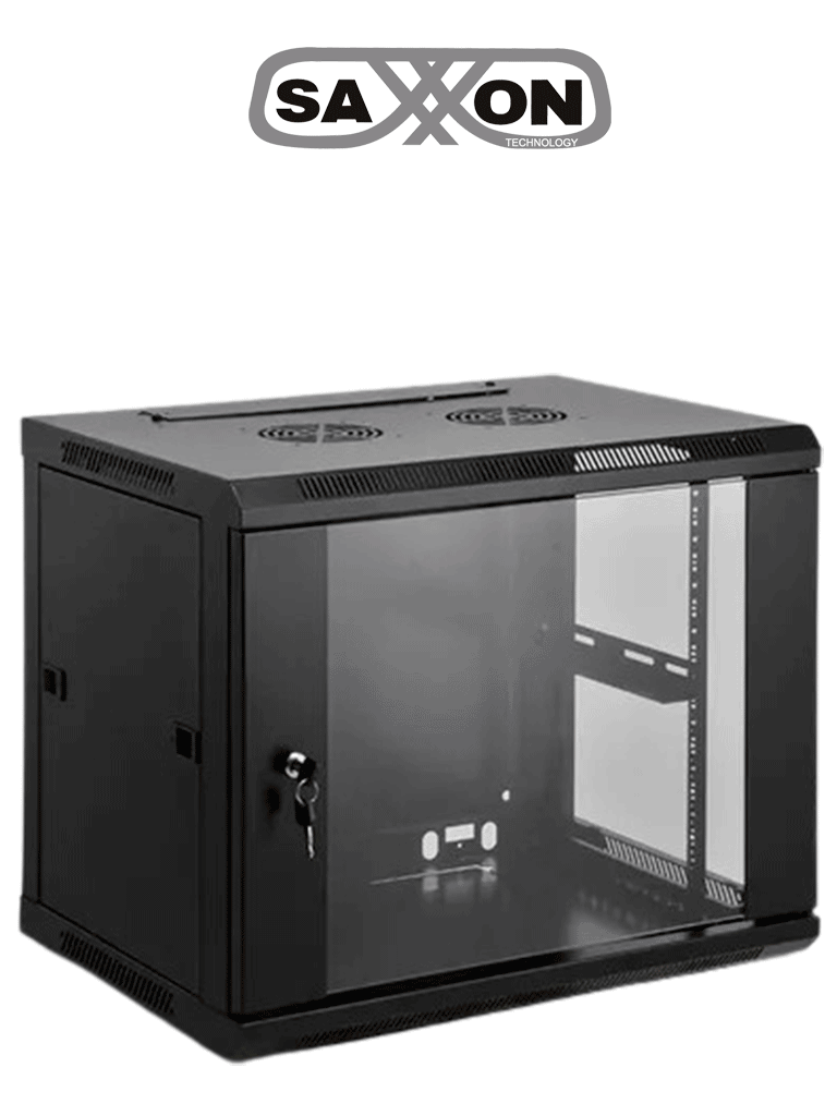[SA.6609.01] SAXXON SA660901 - Gabinete de pared de 9 UR, fijo, capacidad de carga de 60 Kg. Dimensiones: 60x60x50 cm.
