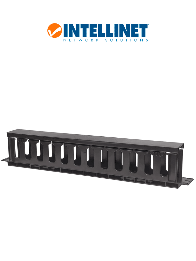 INTELLINET 714679 - Organizador Horizontal /19" / 1U / Plástico / 8cm