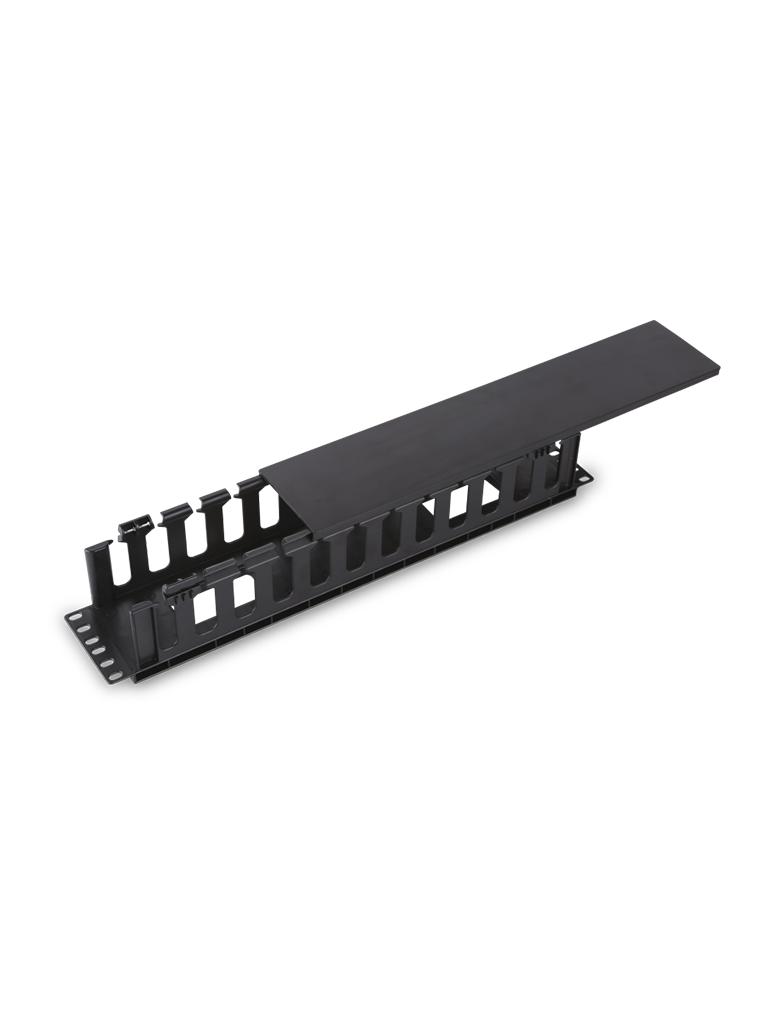[J606-9] SAXXON J6069 - Organizador de cable horizontal para rack / Un lado / Plastico / 2U