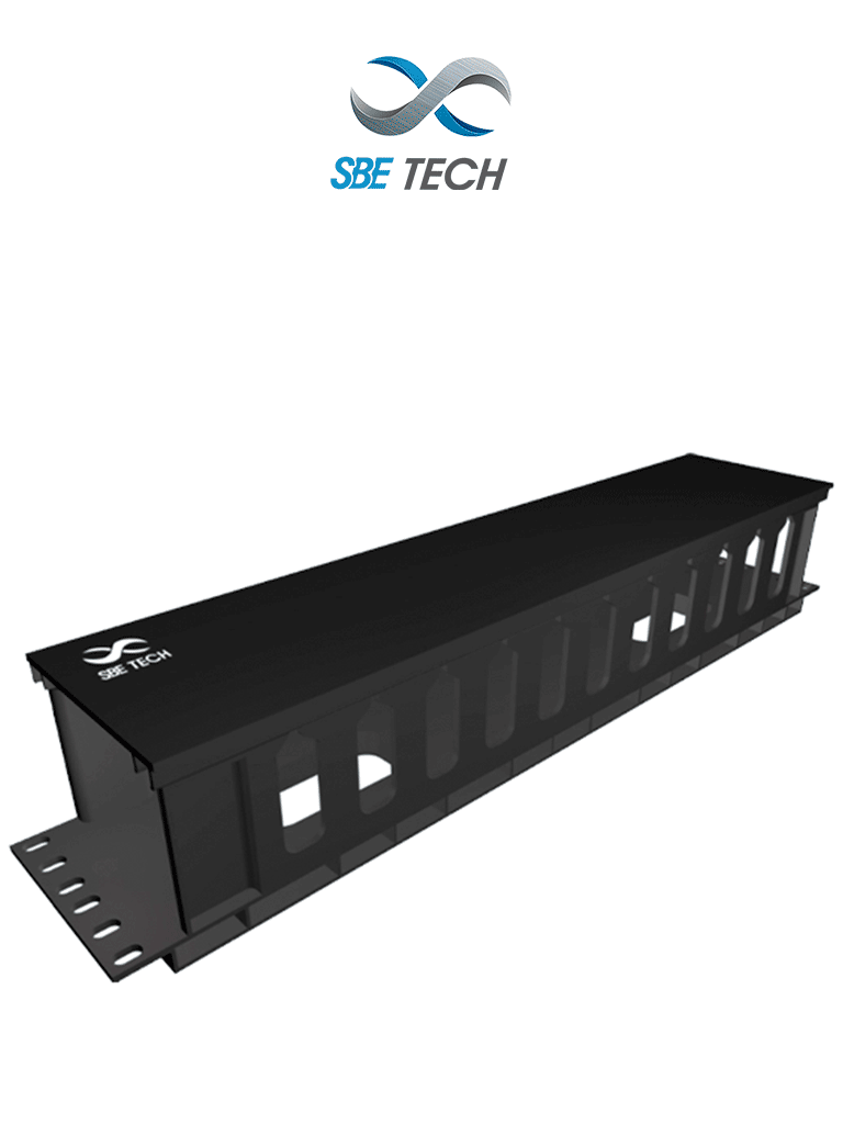 SBE TECH SBE-OH2UR - Organizador de cable horizontal 2UR #MARSBE