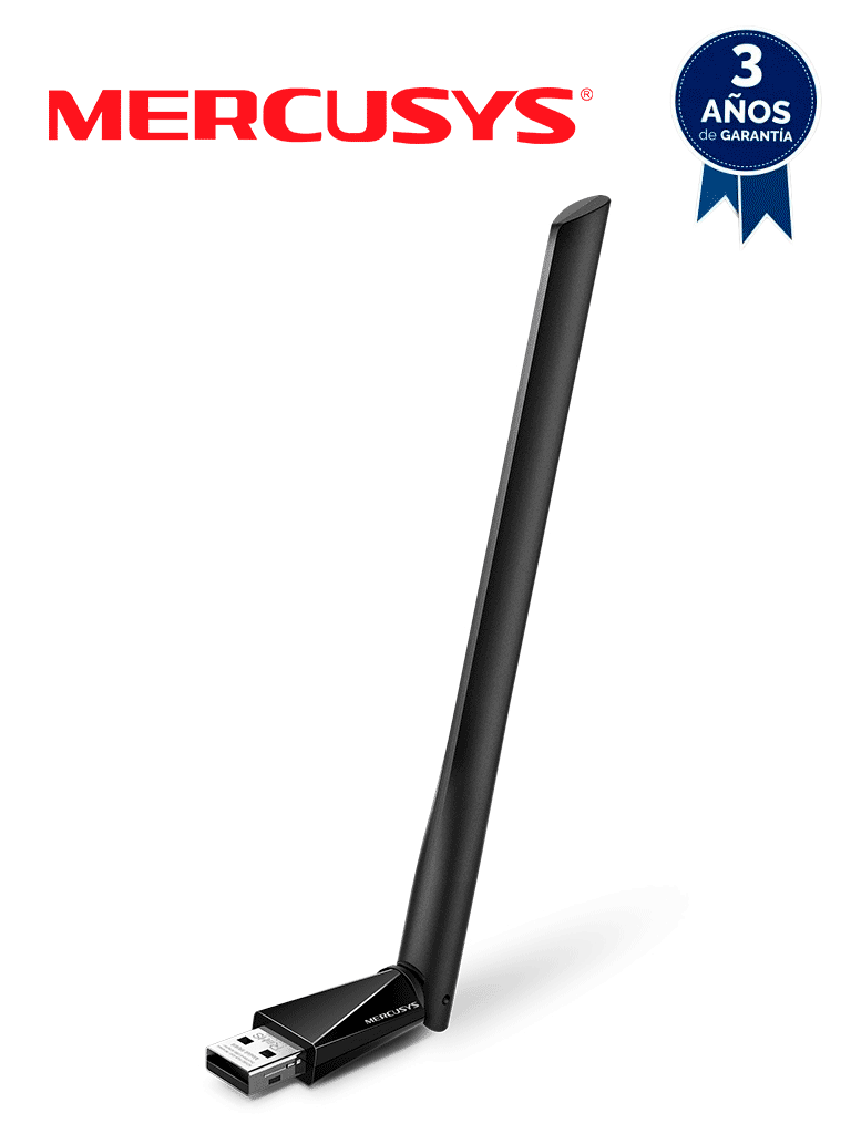 [MU6H] MERCUSYS - MU6H / Adaptador USB inalámbrico de banda dual de alta ganancia AC650 #BuenFinTP
