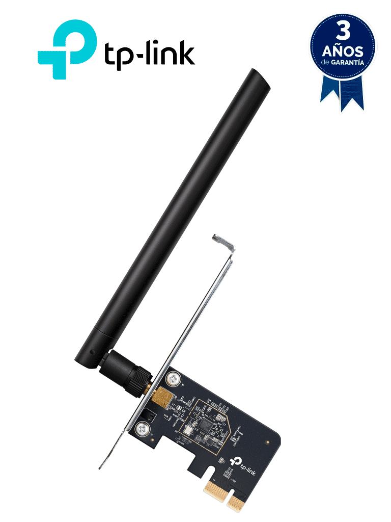 [ARCHERT2E] TP-LINK ARCHER T2E - Adaptador PCI Express inalámbrico de doble banda AC600 , velocidades de Wi-Fi de hasta 600 Mbps (433 Mbps en la banda de 5 GHz y 200 Mbps en la banda de 2,4 GHz) , MU-MIMO , Compatible con WPA3. #GAMETP