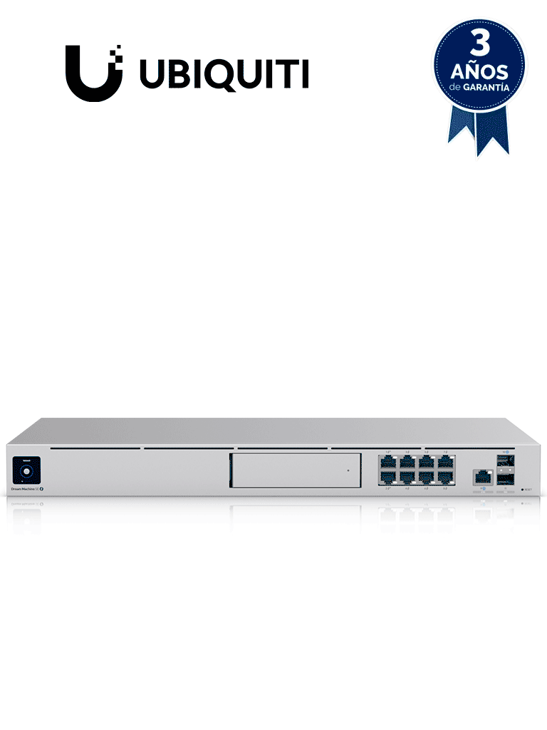 [UDM-SE] UBIQUITI UDM-SE- UniFi Dream Machine Special Edition/ 1 Puerto WAN 2.5G RJ45 y 1 Puerto WAN SFP+/ 8 puertos LAN RJ45 con POE/ 1 LAN SFP+/ 128 GB de memoria interna/ Aplicaciones UniFi Integradas#preventa #UBI79