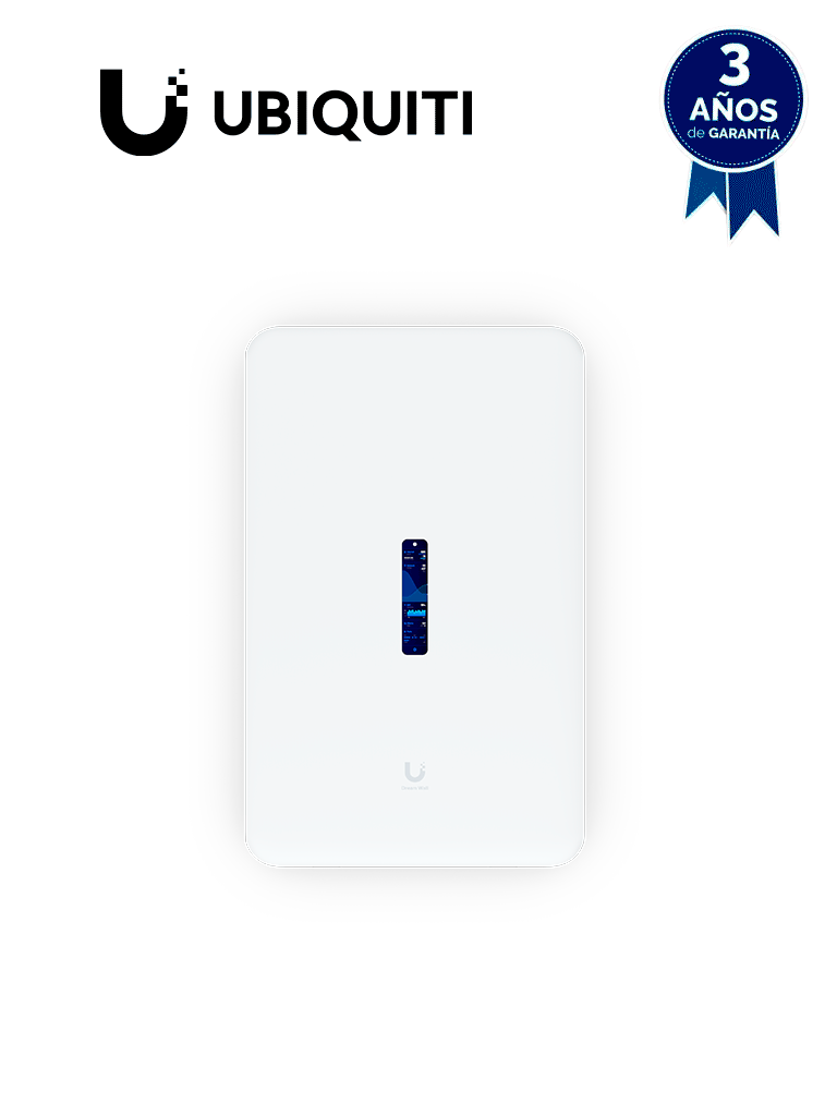 UDW Dream Wall Cloud Gateway 10G Diseñado para Montaje en Pared con WiFi 6 Integrado, Switch PoE de Alta Potencia y Compatibilidad Total con Aplicaciones UniFi