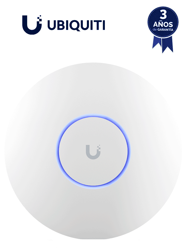 UBIQUITI U6-ENTERPRISE- Punto de Acceso WiFi 6 Enterprise/ MIMO 4x4/ Alta Densidad de Usuarios/ Freciencia WiFi 2.4GHz & 5GHz & 6GHz/ 1 Puerto RJ45 2.5GBE #preventa