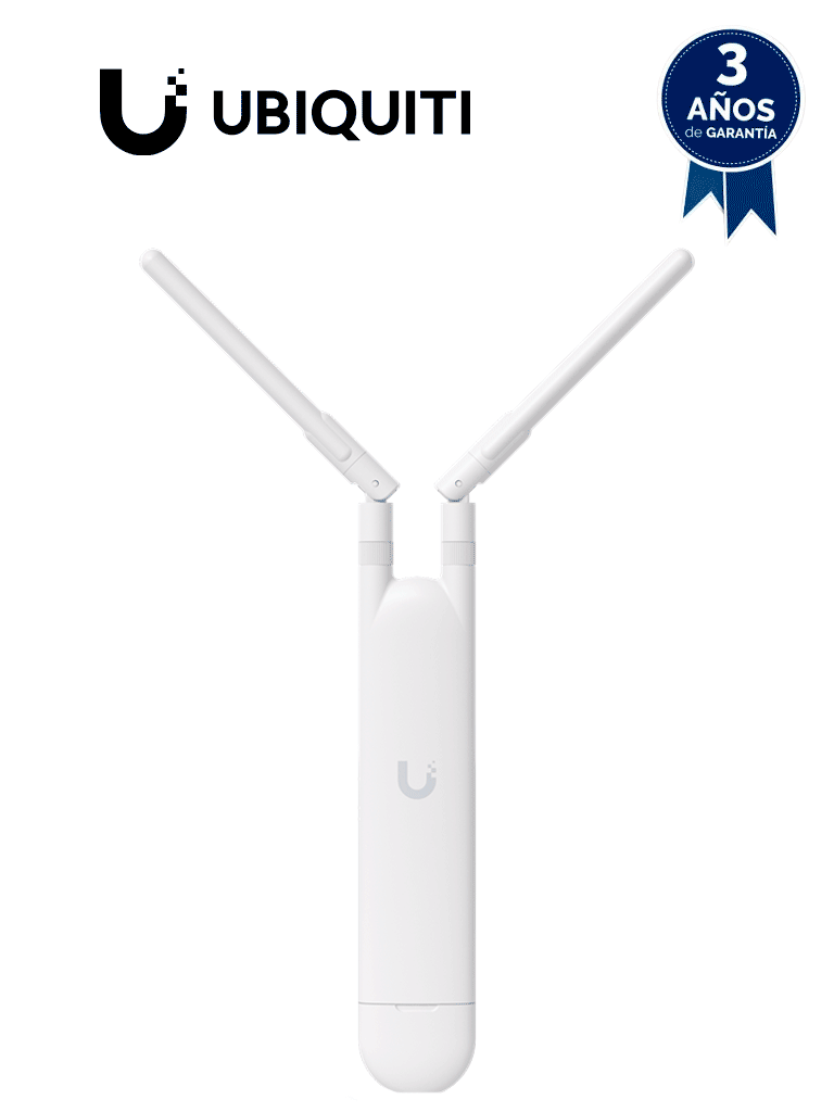UBIQUITI UAP-AC-M - UniFi Mesh AC: Access Point para exteriores con doble banda 802.11ac, MIMO 2x2, potencia de 20 dBm, hasta 1167 Mbps. Incluye Inyector PoE #UBI19DL