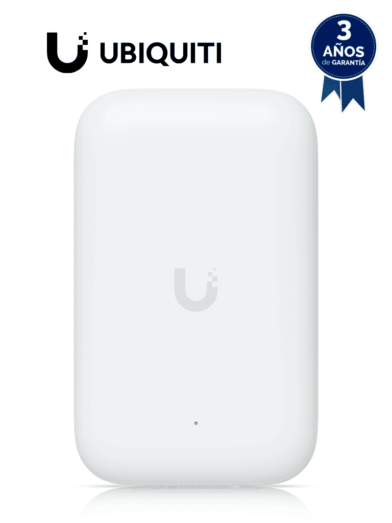 UBIQUITI UK-ULTRA - Punto de Acceso Compacto para Interior & Exterior/ 1 Puerto RJ45 GbE, MIMO 2x2, hasta 867 Mbps en 5 GHz y 300 Mbps en 2.4 GHz. Conectores RP-SMA (antenas Externas no incluidas), POE 802.3af, soporta 200 usuarios. #UBILOCO