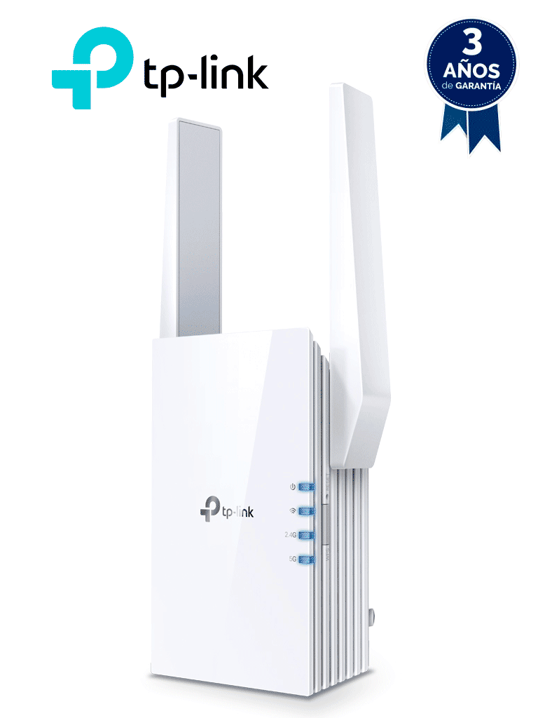 [RE705X] TP-LINK - RE705X / Extensor de Rango Wi-Fi 6 AX3000 / Hasta 2400Mbps / Cubre hasta 140 Metros Cuadrados y 30 Dispositivos / Compatibles EasyMesh
