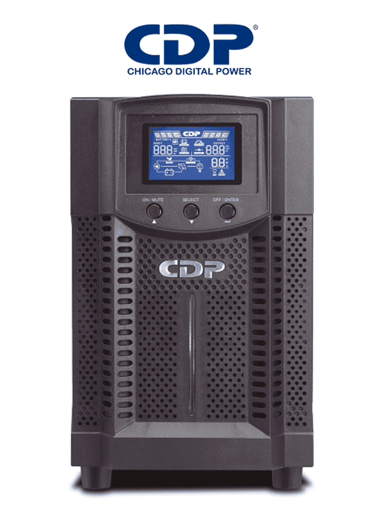 [UPO11-2] CDP UPO11-2 - UPS ONLINE de 2000VA / 1800W / 4 Terminales de salida / Baterias 12V a 9AH X 4 / Respaldo de 5min en carga completa #2025CDP