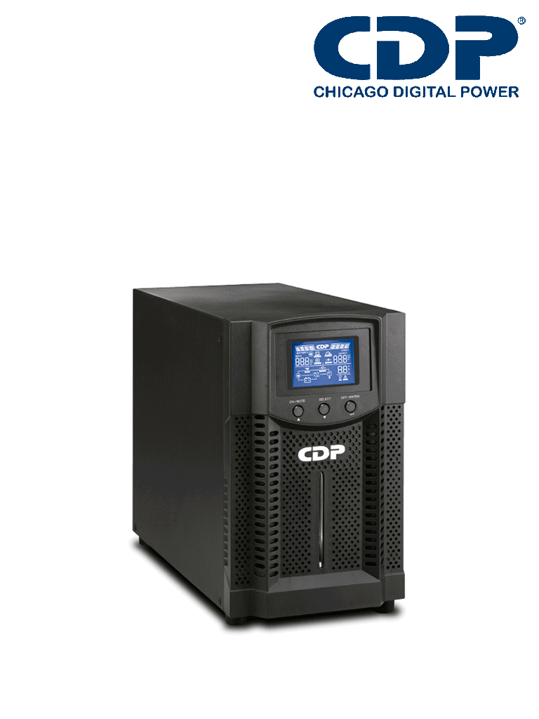 [UPO11-3] CDP UPO11-3 - UPS online 3000VA / 2700W / 4 Terminales de salida / Baterías 12V a 9AH X 6 / Respaldo 5min a carga completa / Requiere clavija o adaptador NEMA 5-20R