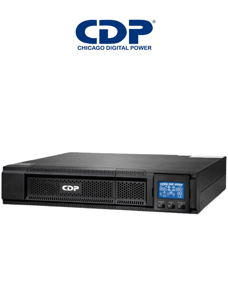 [UPO11-3RTAX] CDP UPO11-3RT AX UPS Online de 3000VA y 3000W con 4 terminales de salida, 6 baterías de 12V a 9AH, y respaldo de 5 minutos al 100% / REQUIERE CLAVIJA O ADAPTADOR NEMA 5L-30P