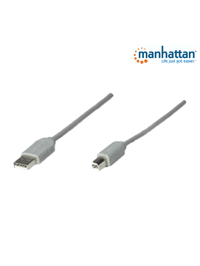 [341028] MANHATTAN 341028 - Cable USB A-B 4.5M, Gris