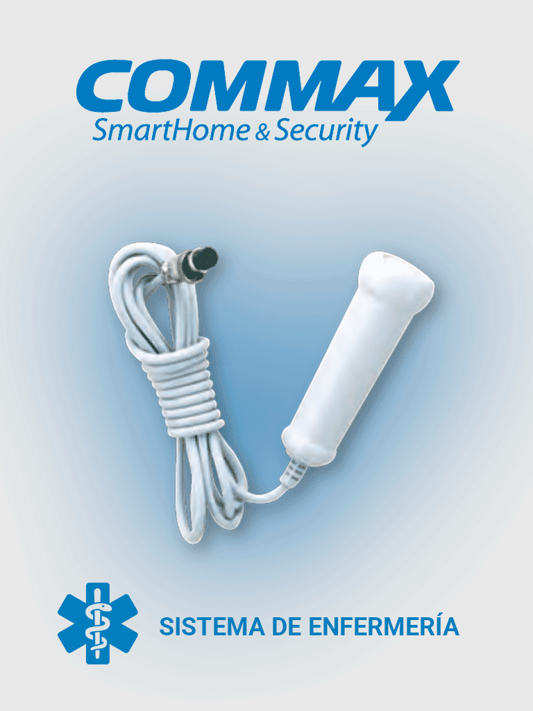 [CC-200] COMMAX CC200 - Botón pulsador de solicitud de asistencia medica para sistema de llamado de enfermería / Compatible solo con JNS4CS por conexión directa