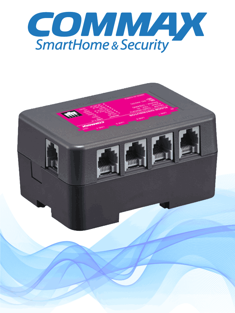 [CMD-404CFU] COMMAX CMD404CFU - Distribuidor de piso para conexión de hasta 4 monitores Commax para solución de apartamentos con el frente de calle clave cmx104052, requiere fuente RF2A a 24VDC/ Departamental #Modum