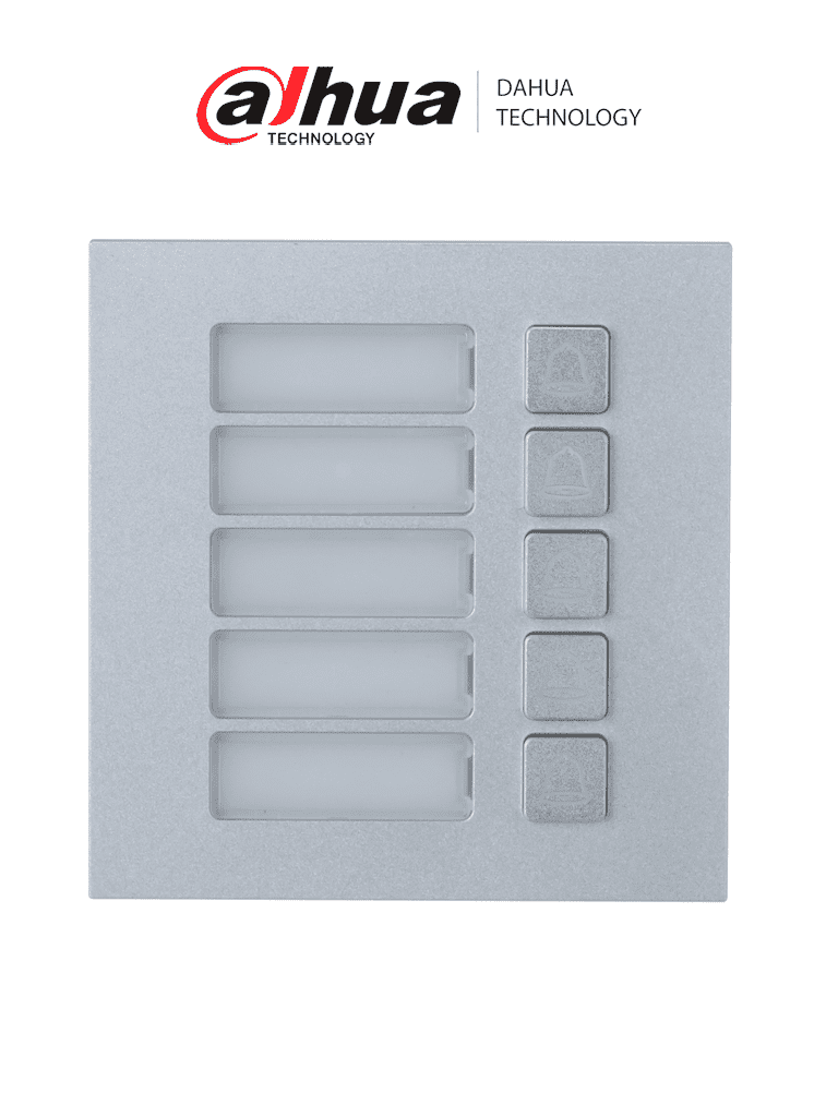 [DHI-VTO4202F-MB5] DAHUA DHI-VTO4202F-MB5 - Modulo de 5 botones para frente de calle departamental
