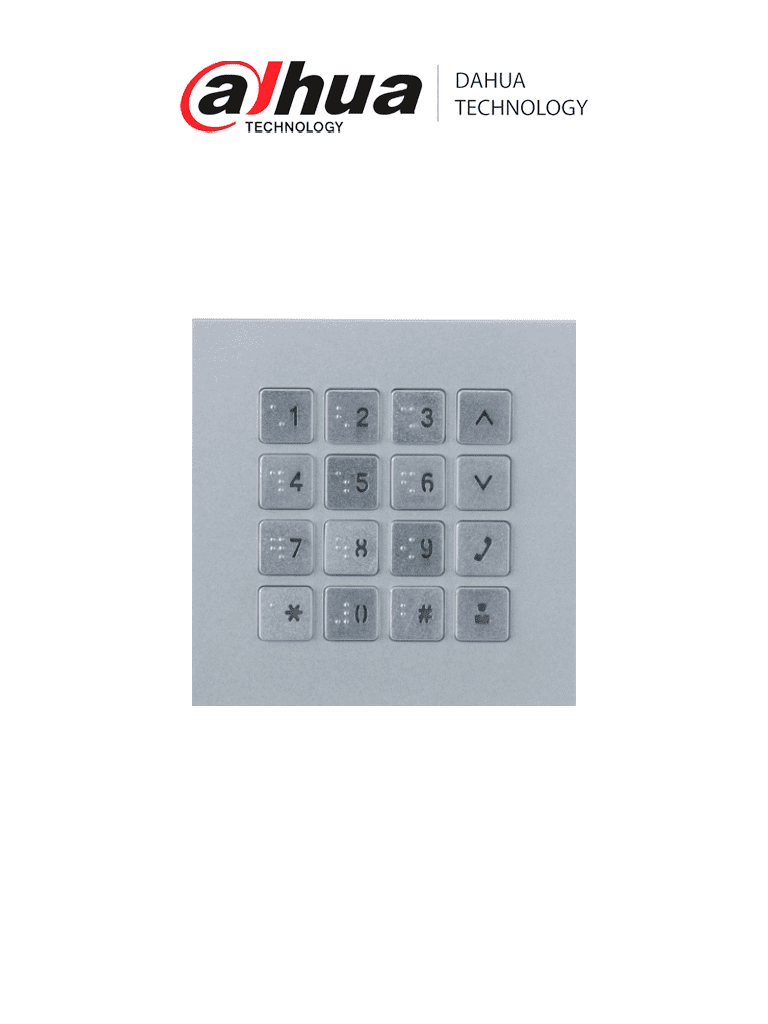 [DHI-VTO4202F-MK] DAHUA VTO4202FMK- MODULO CON TECLADO NUMERICO ANTIVANDALICO/ CONEXION RS485/ COMPATIBLE CON VTO4202FP