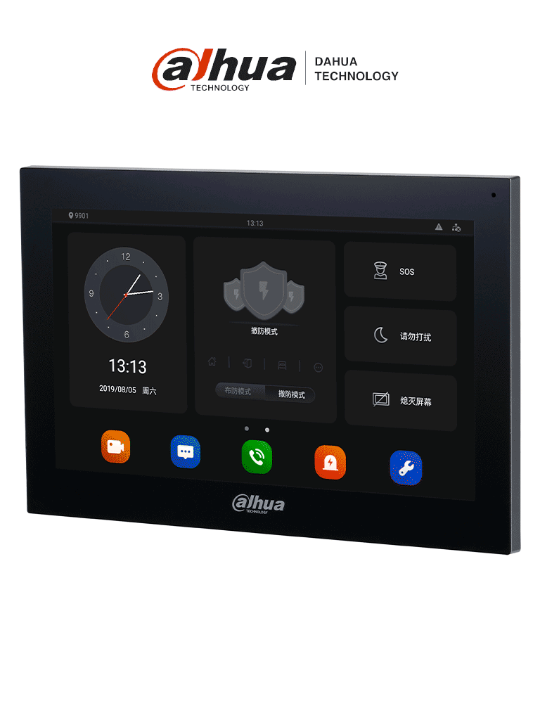 [DHI-VTH5341G-W] DAHUA VTH5341G-W - Monitor de 10" para videoportero con sistema Android, pantalla táctil, WiFi y RJ45, ranura para MicroSD y PoE estándar #HotSaleDHVDP #VPHS
