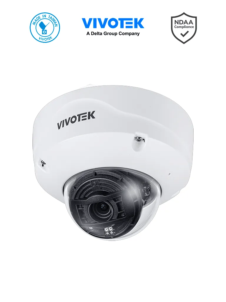 [FD9391-EHTV-v2] VIVOTEK FD9391-EHTV-v2 - Camara IP domo exterior antivandalica, 8 Megapixeles, Lente varifocal motorizado 4.4-10.2mm, IR 50 mts, SNV II, WDR PRO II, Smart Stream III, IP66, IK10, NEMA4x, Microfono Integrado, ONVIF, NDAA, Trend Micro