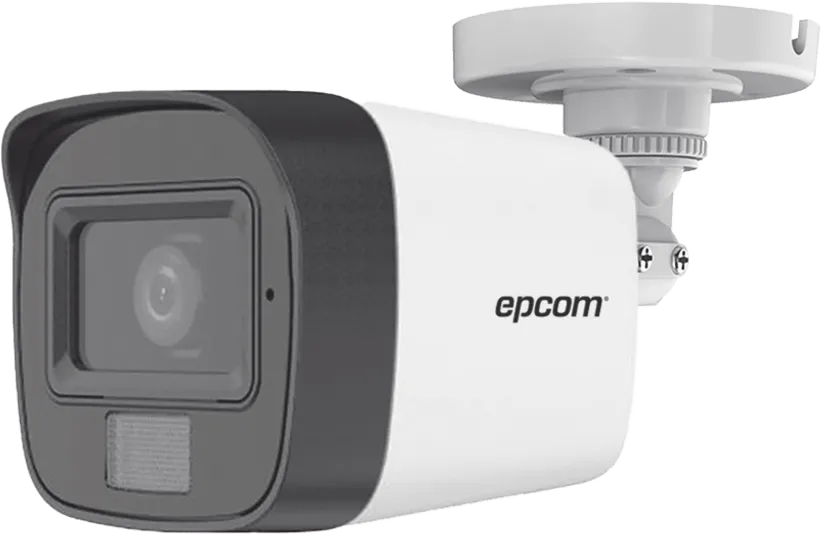 [B8TURBODL(NF)] [Dual Light] Bala TurboHD 2 Megapíxel (1080p) / Gran angular 101° / Exterior IP67 / Lente 2.8 mm / 30mts de IR + 20mts luz blanca / Microfono Interconstruido