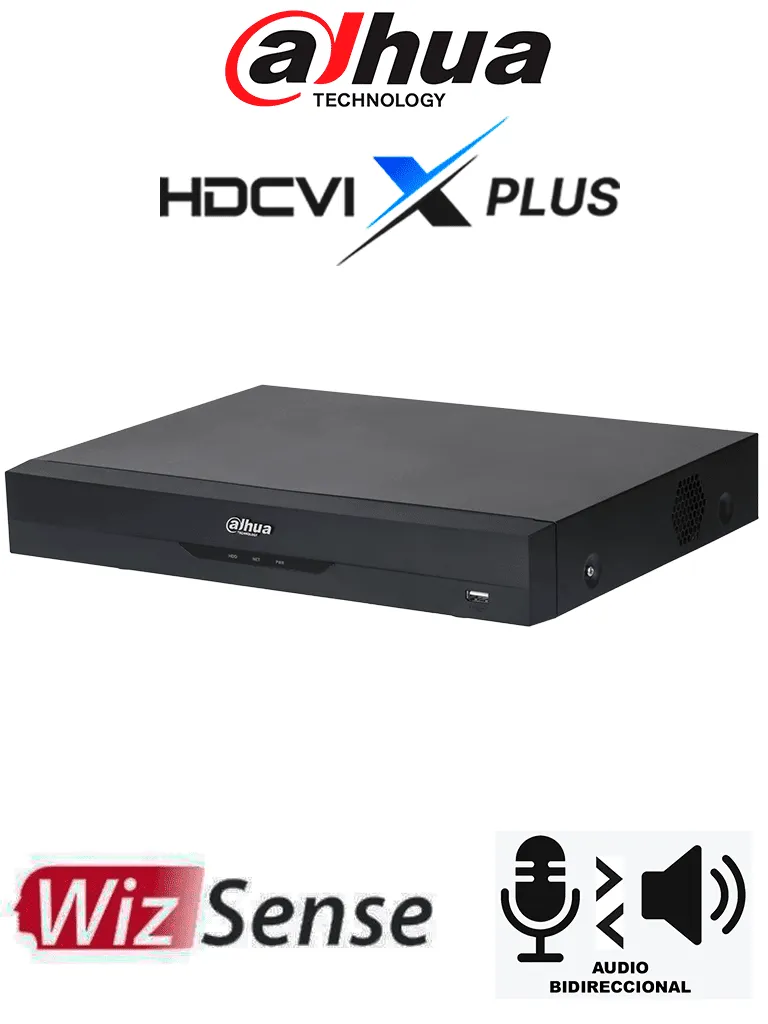 DAHUA DH-XVR5116H-4KL-I3/T - DVR de 16 Canales 4K WizSense/ HDCVI X PLUS/ Audio Bidireccional/ 16 Canales + 16 IP/ Hasta 32 Ch IP/ 2 Canales de Reconocimiento Facial/ SDM Plus/ Codificación con IA/ 1 Bahía de Disco Duro/ Funciones IoT & POS/