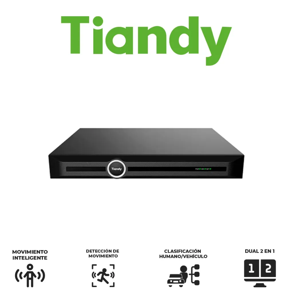 [TC-R3232] NVR (32) Canales TIANDY ONVIF 160MBPS