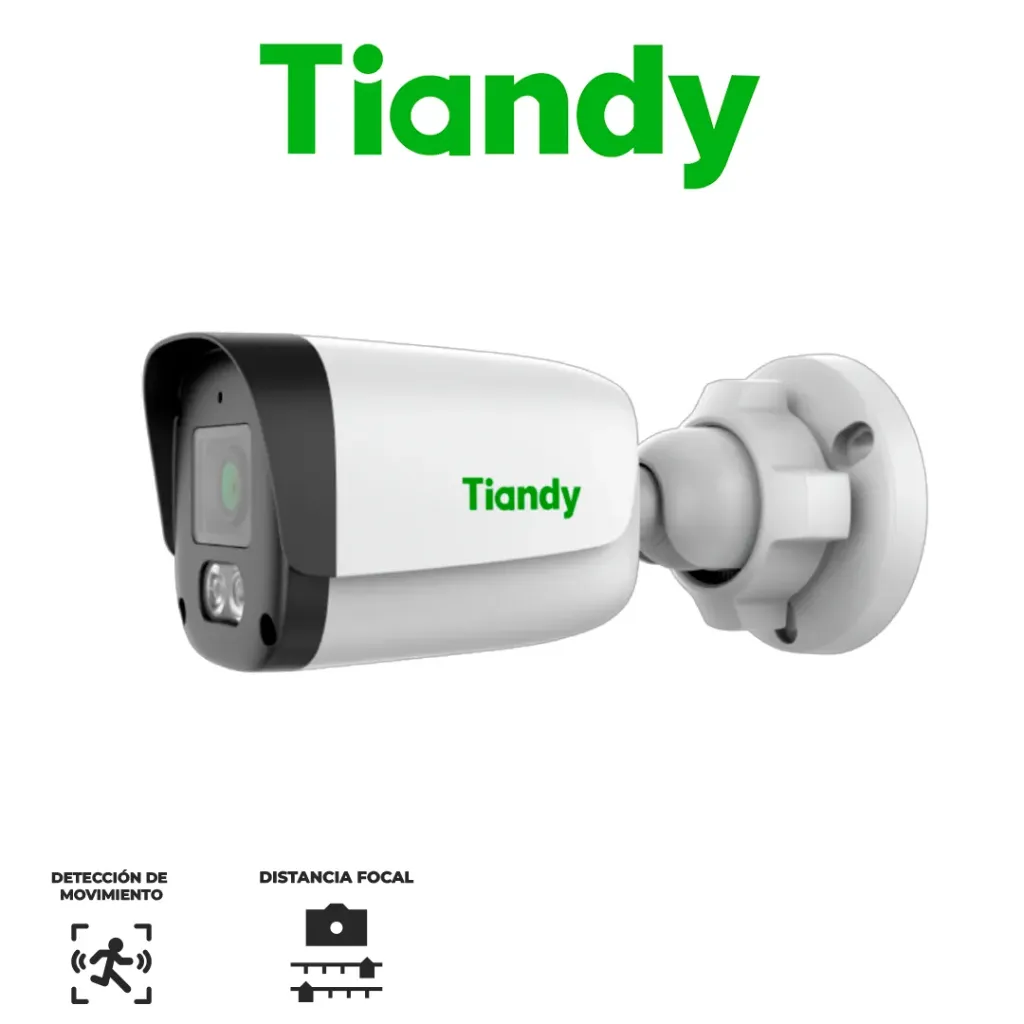 [TC-C34QN] Cámara Bala IP PoE TIANDY 4MP Microfono integrado IP67 IR 30 MTS