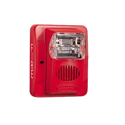 [HEC3-24WR] Sirena Estrobo, 24 Vcd, Multi-Candela 15 hasta 110 cd, Montaje En Pared, Color Rojo, Serie HEC3 (0500-06020), Hochiki