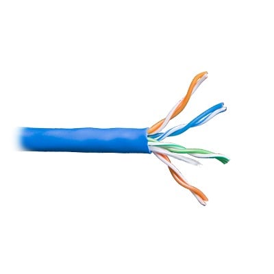 [6360-1106/1000] Bobina de Cable de 305 Metros / UTP Cat6 Riser / Color Azul / UL, CMR, Probado a 350 Mhz / Para Aplicaciones de CCTV, Redes de Datos IP Megapixel / Control rs485