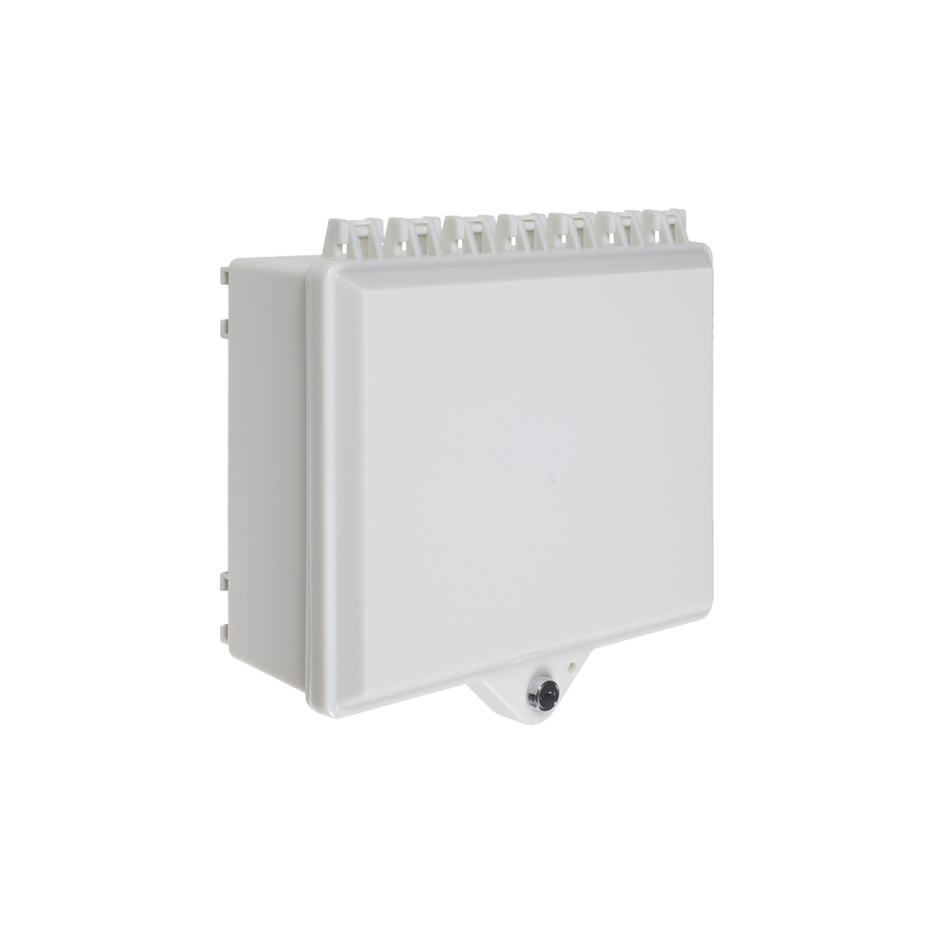 [STI-7520-OW] Gabinete de Policarbonato Blanco Súper Resistente, para Uso en Interior o Exterior, Cerradura con Llave