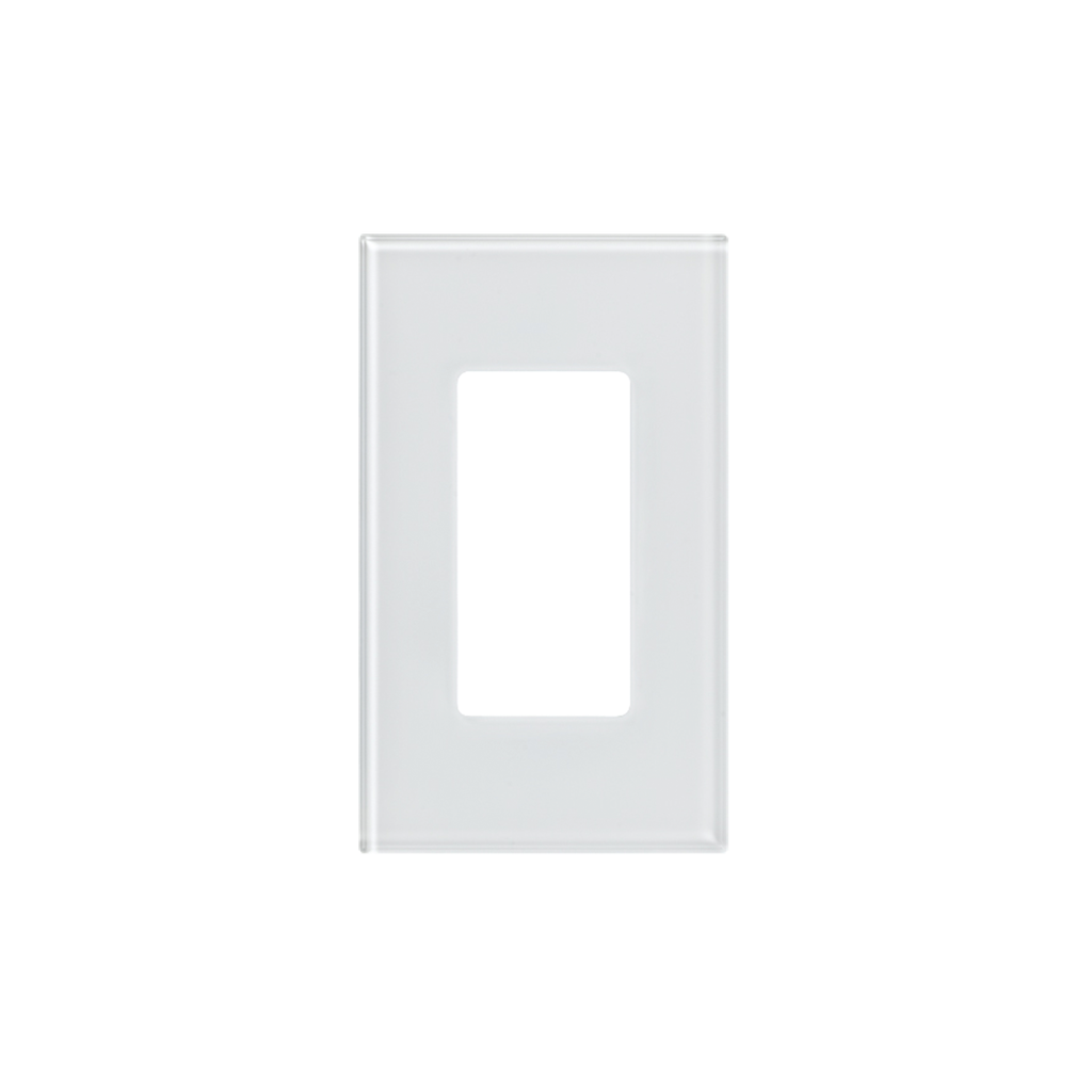 Tapa de cristal para apagador o atenuador, 1 espacio.