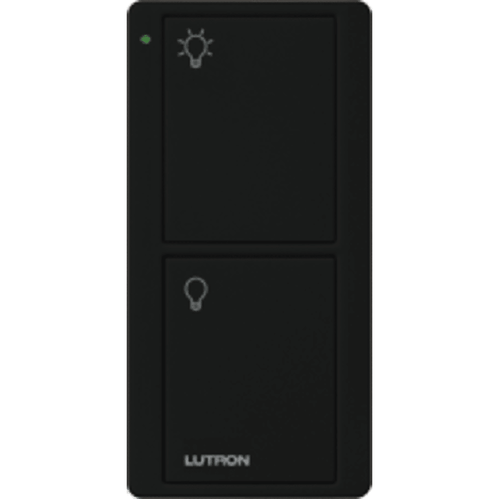 Control remoto PICO 2 botones encender/apagar, color negro, complemente con un switch on/off, Caseta, RA2, RadioRa2