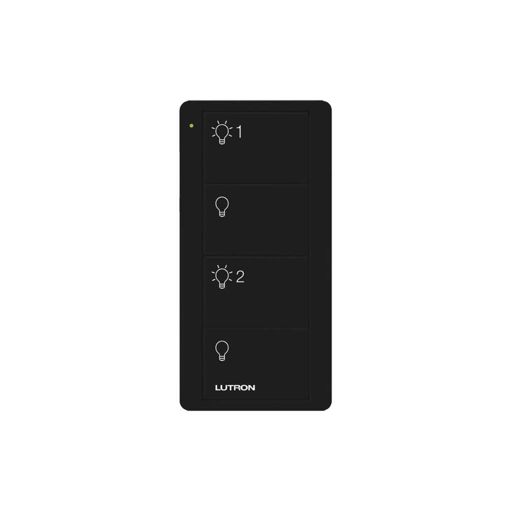 Control remoto PICO inalámbrico con 4 botones  encender/apagar grupo/escenas,  complemente con un atenuador o switch on/off