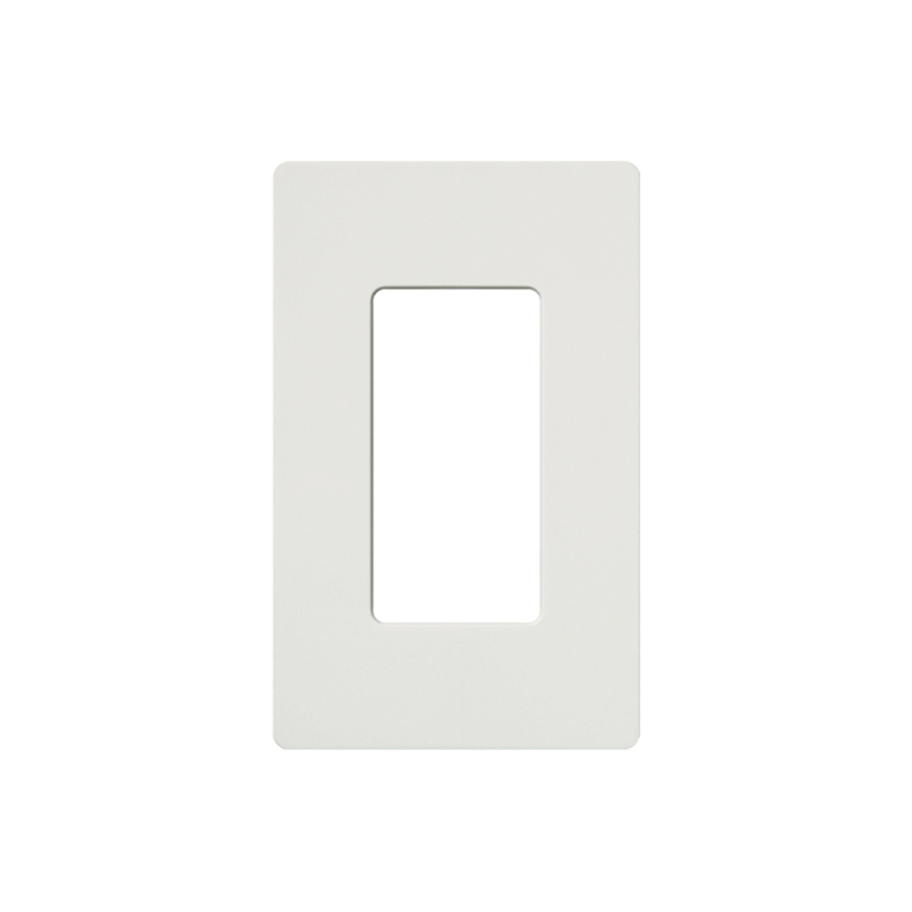 Tapa Color Blanco Satin para interruptor o dimmer Lutron, 1 gang, limpio y moderno