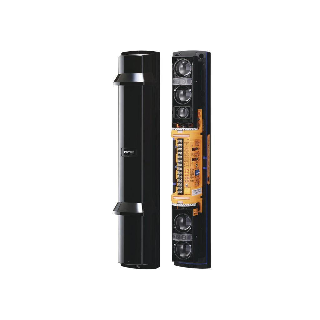 [SL200QDM] Barrera fotoelectrica de 60 metros 4 rayos  4 canales  doble modulación y transmision automatica de potencia del rayo