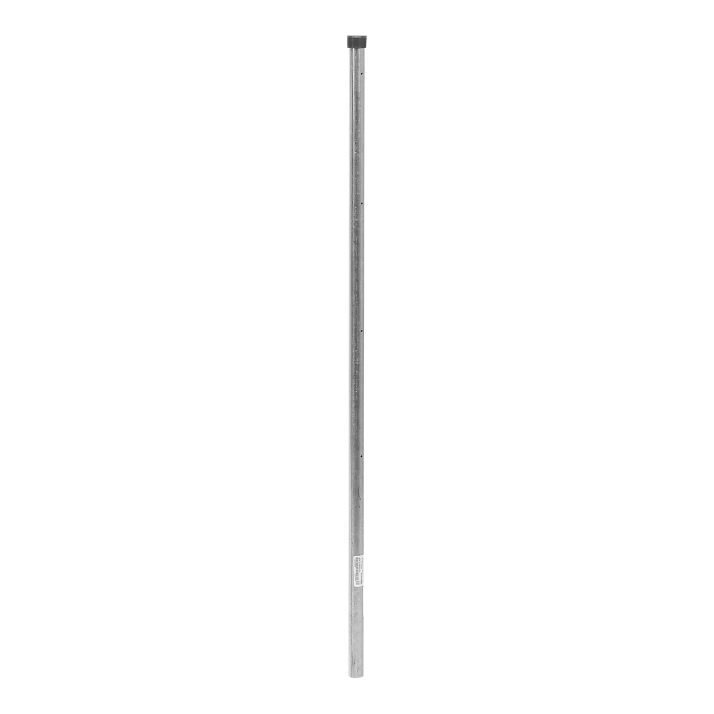 [SYS-POST-4-R2] Poste de Esquina de 1m para Cerca Electrificada de Tubo Galvanizado cal. 18 de 1Diam. Ideal para 5 Aisladores (No incluidos).