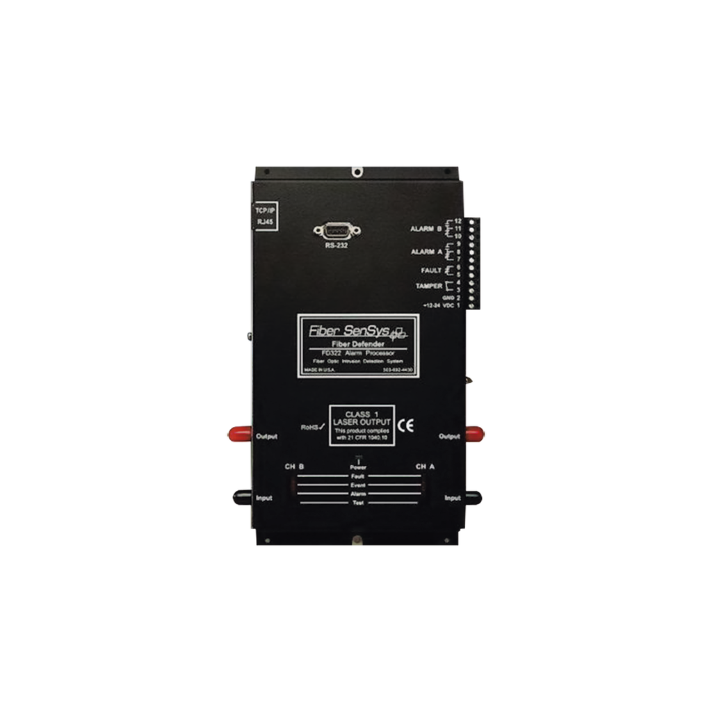 [FD322] Sensor de Seguridad Perimetral de 2 Zonas/ Detección por Fibra Óptica Sensitiva/ Rango de 0 a 500 metros de protección