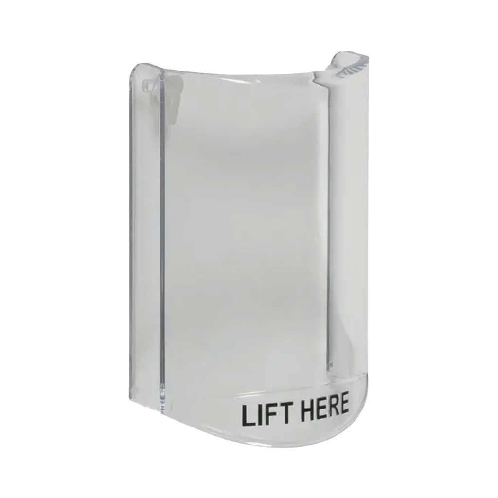 [STI-6517] Cubierta Protectora De Policarbonato, Súper Resistente, Sin Sonido, Texto En Ingles, Para Botones Multiusos Serie Stopper® Station De STI