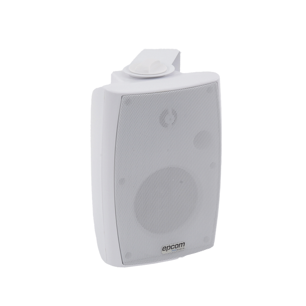 [SF-774HW] Altavoz de Pared de 2 vías | Woofer 4in + 1.5in | 2.5W - 20W | Para Sistemas 70/100V y 8 ohms | Material ABS | Rejilla y Bracket de Metal | Color Blanco