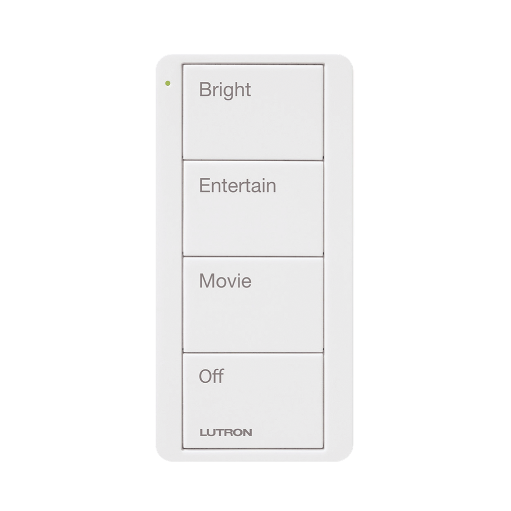 Control inalambrico PICO, 4 botones para con escenas ya predefinidas y grabado.
