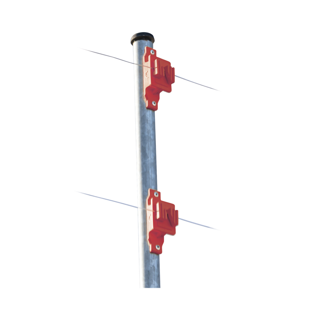 [SFPASOR] Aislador de Paso color Rojo reforzado para cercos eléctricos, resistente al clima extremoso