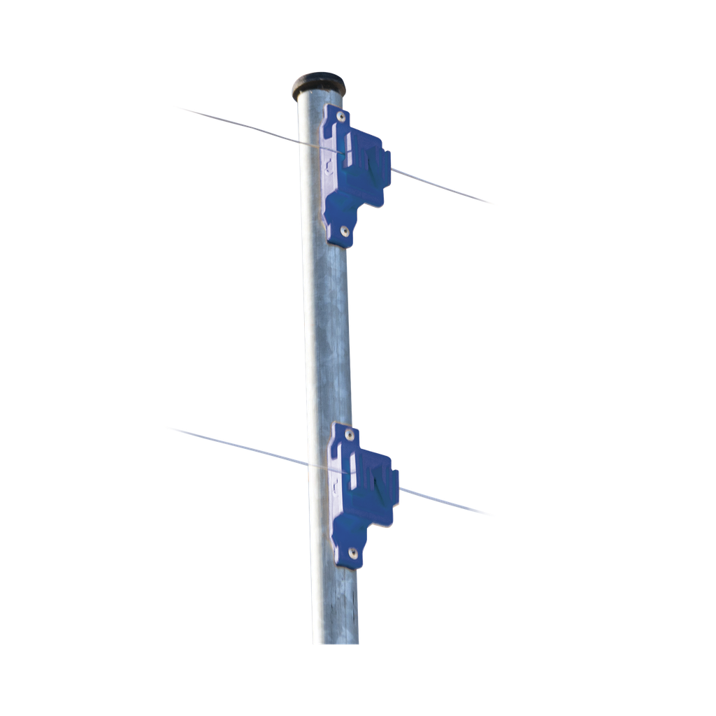 [SFPASOB] Aislador de Paso colo Azul reforzado para cercos eléctricos, resistente al clima extremoso