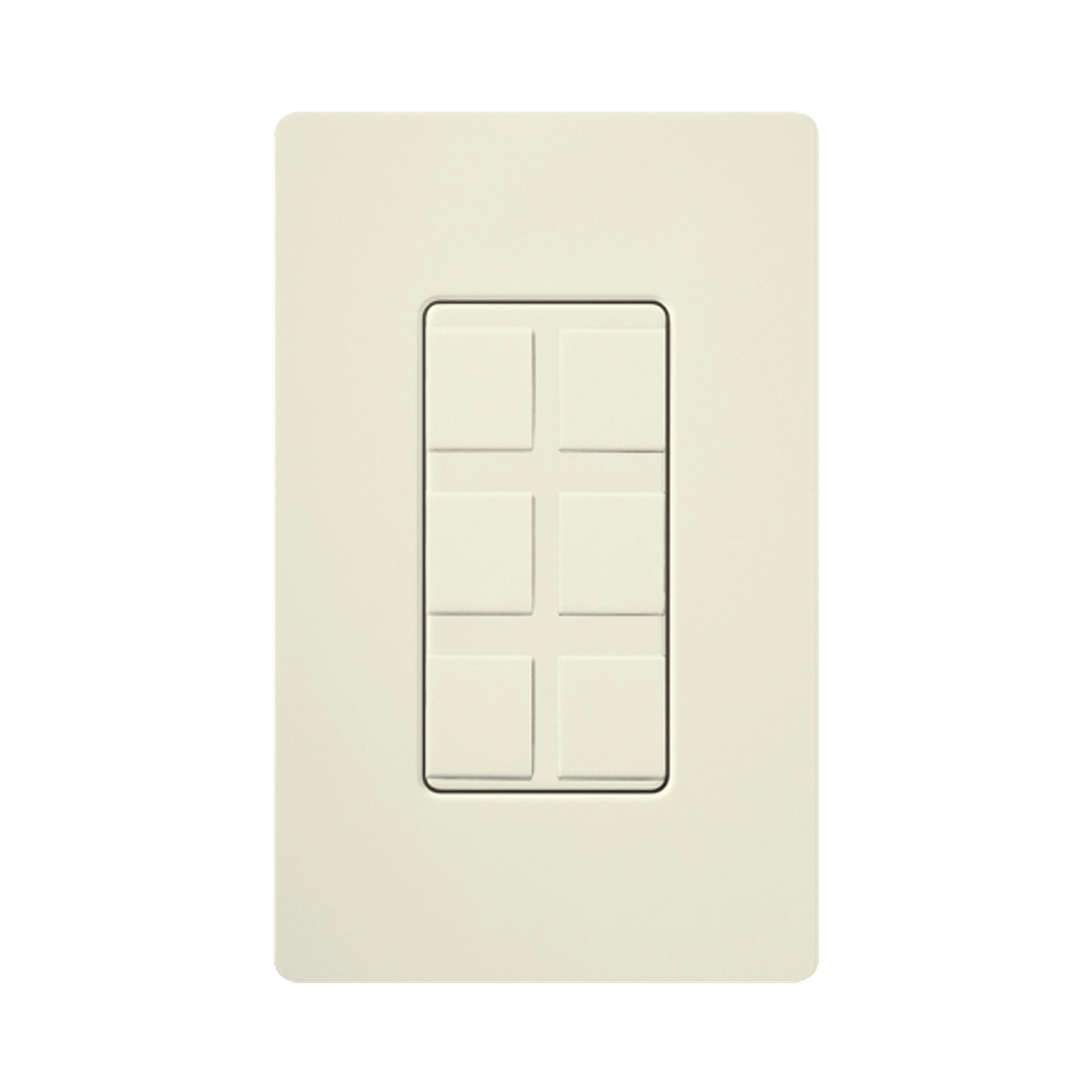 Caja de pared para varios contactos de red o tel, 6 mini espacios