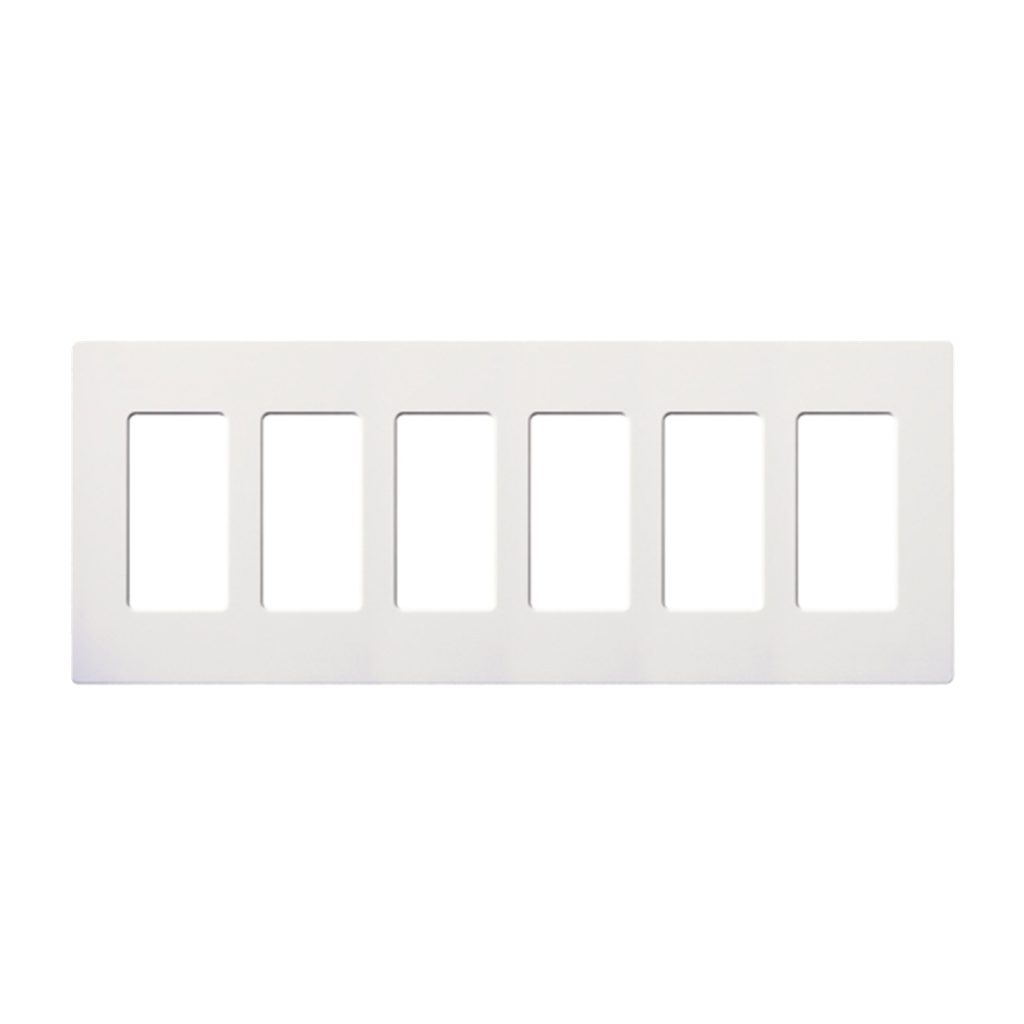 [SC6SW] Placa 6 espacios pata dimmer o apagadores Lutron