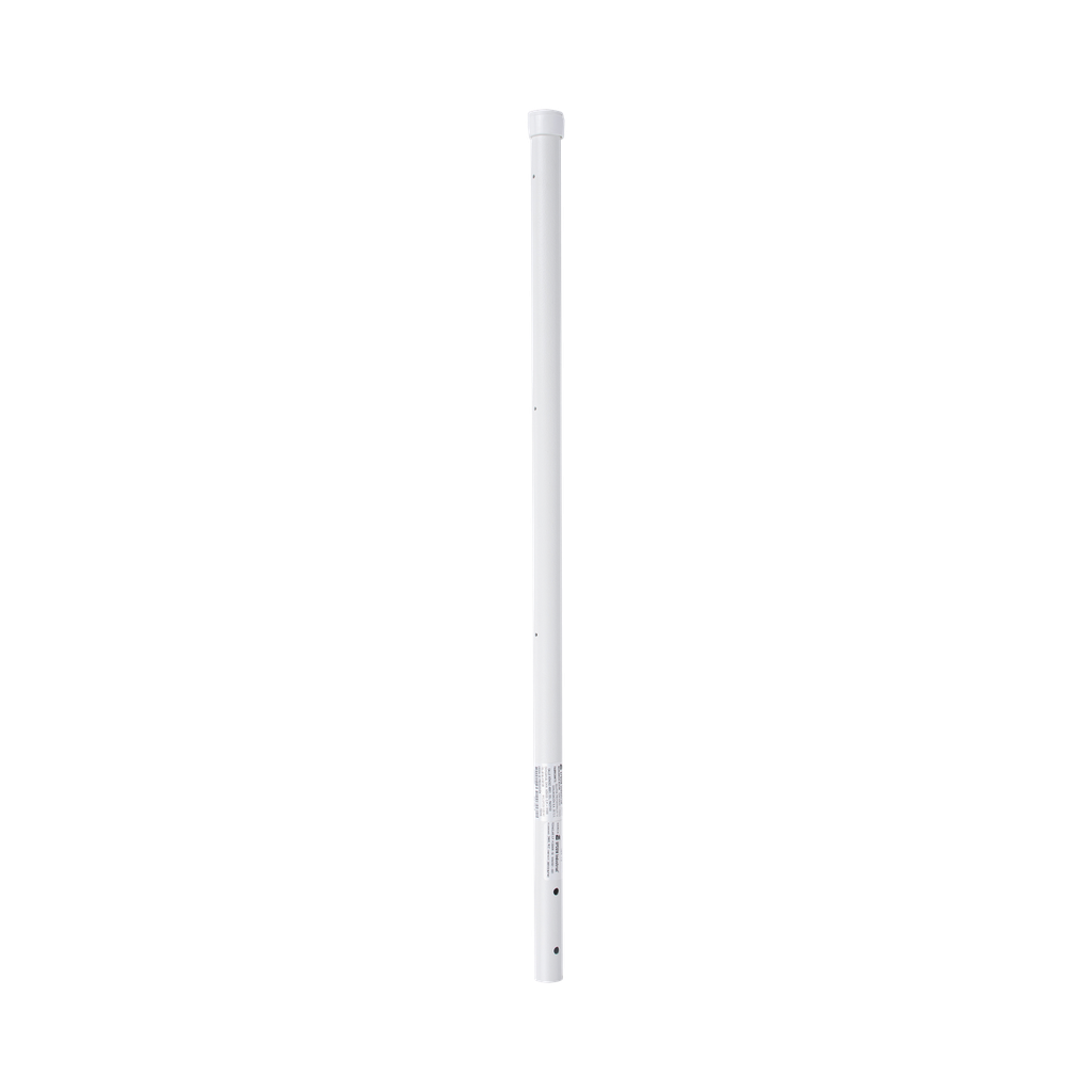 Poste de Esquina de 0.8m para Cerca Electrificada. Tubo Galvanizado cal. 18 de 1Diam. con Tapón, ideal para 3 Aisladores.