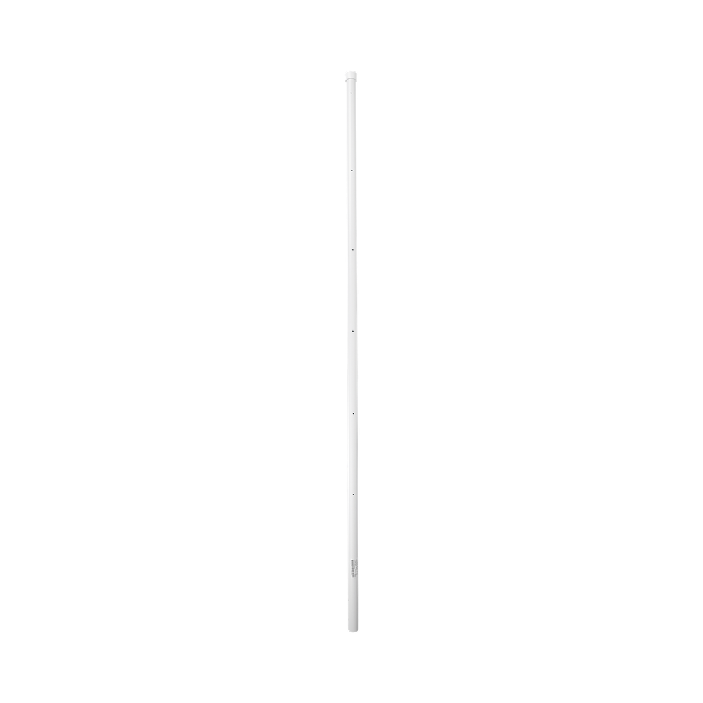 [SYS-POST-ESQ-6W] Poste de Esquina para Cerca Electrificada. Tubo Galva. de 1.4 m, cal. 18 de 1 Diam. + Pintura Blanca. Ideal para 6 Aisladores